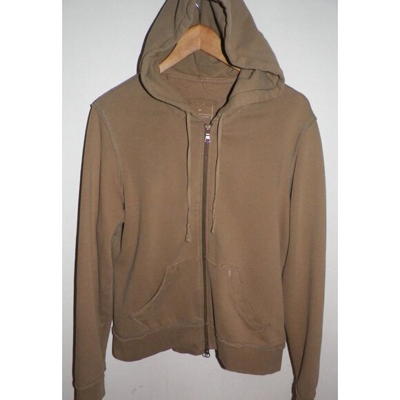 Women's L Beige Distressed Hoodie Banana Republic Relaxed Fit - Picture 1 of 9